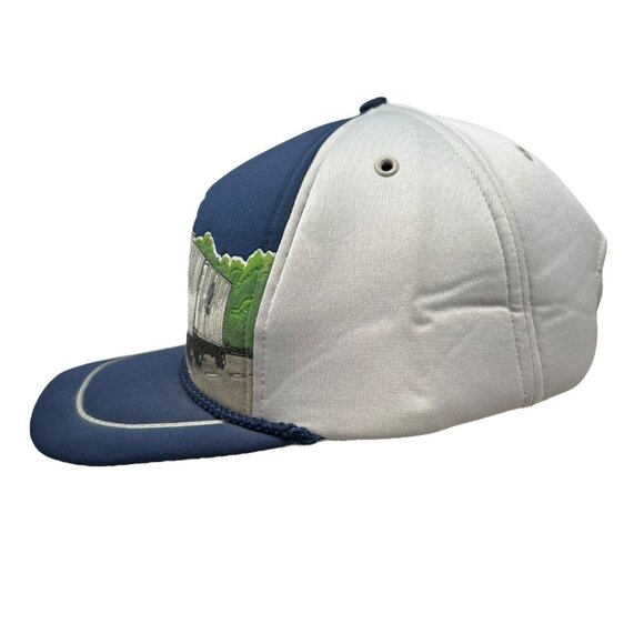 Overnite Transportation Trucking Vintage Snapback Trucker Hat Cap Large Graphic - Picture 4 of 10